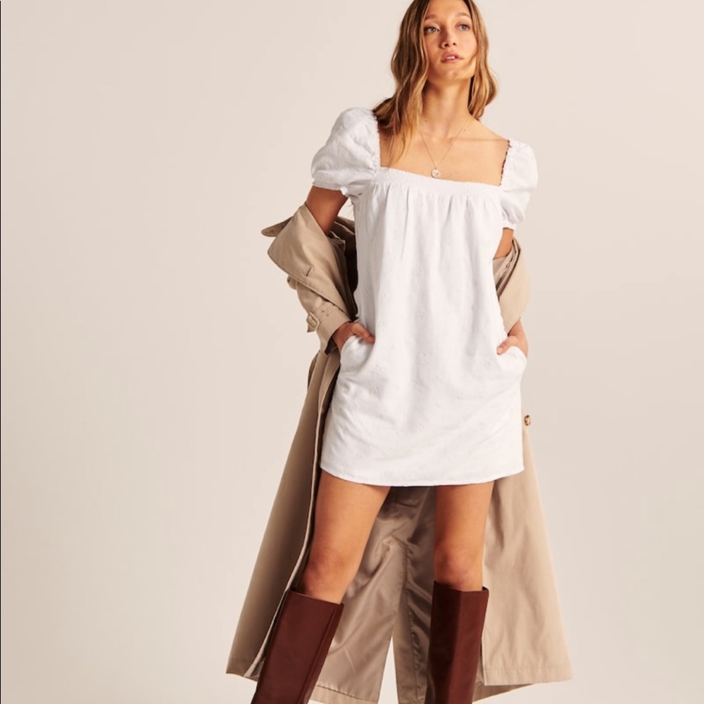 White a&f dress